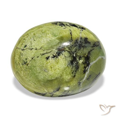 Opale naturale verde da 8,98 ct, taglio ovale, opaco