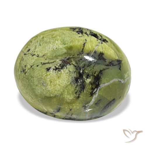 Opale naturale verde da 8,98 ct, taglio ovale, opaco