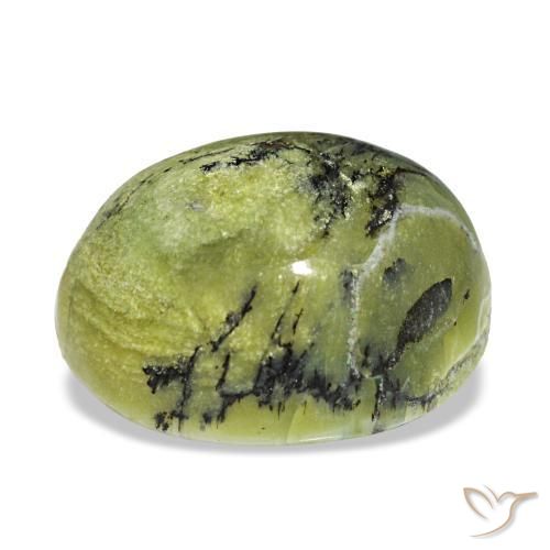 Opale naturale verde da 8,98 ct, taglio ovale, opaco