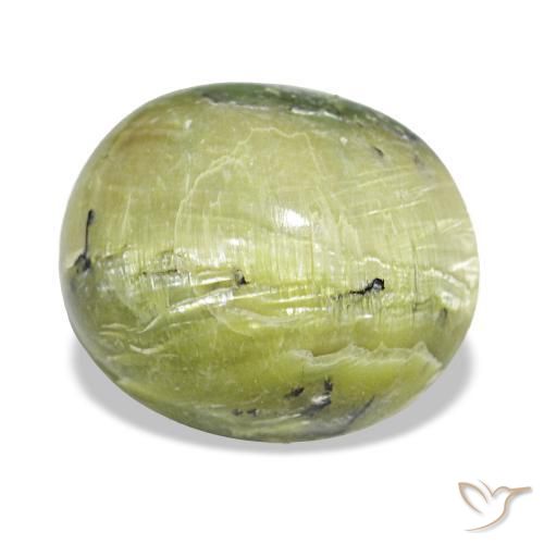 Opale naturale verde da 5,43 ct, taglio ovale, opaco