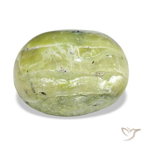 Opale naturale verde da 11,22 ct, taglio ovale, opaco