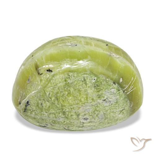 Opale naturale verde da 11,22 ct, taglio ovale, opaco