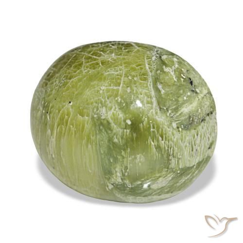 Opale naturale verde da 7,16 ct, taglio ovale, opaco