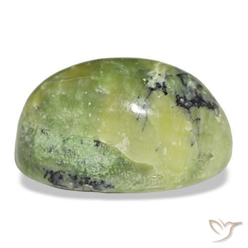 Opale naturale verde da 16,97 ct, taglio ovale, opaco