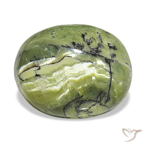 Opale naturale verde da 8,19 ct, taglio ovale, opaco