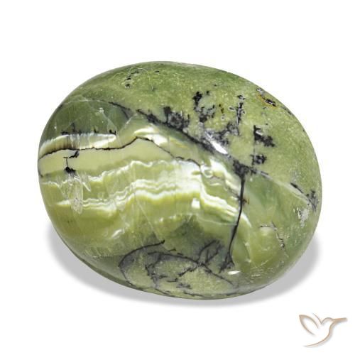 Opale naturale verde da 8,19 ct, taglio ovale, opaco