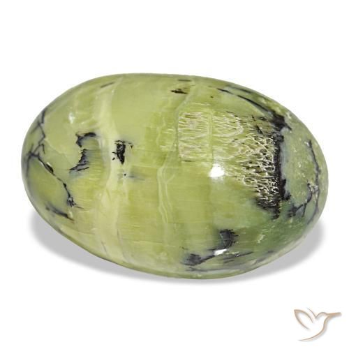 Opale naturale verde da 14,50 ct, taglio ovale, opaco