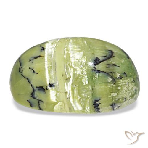 Opale naturale verde da 14,50 ct, taglio ovale, opaco