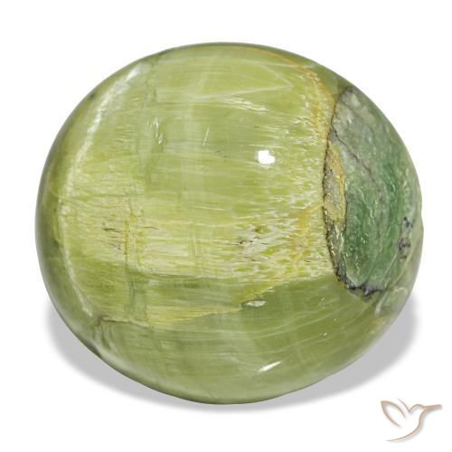 Opale naturale verde da 17,84 ct, taglio ovale, opaco