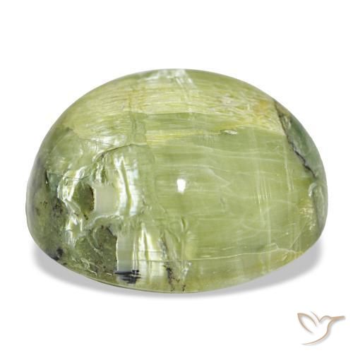 Opale naturale verde da 17,84 ct, taglio ovale, opaco