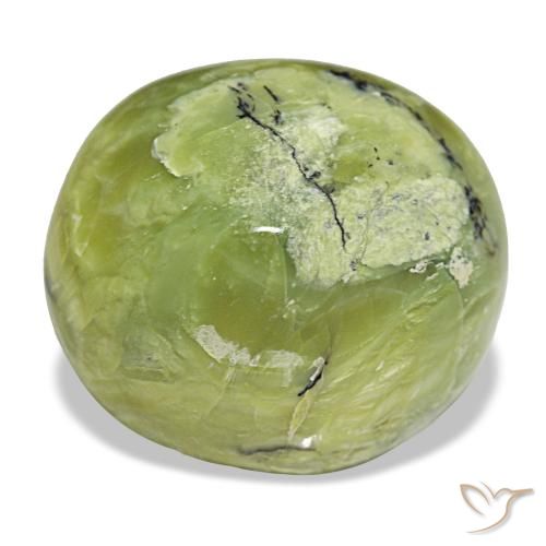 Opale naturale verde da 18,56 ct, taglio ovale, opaco