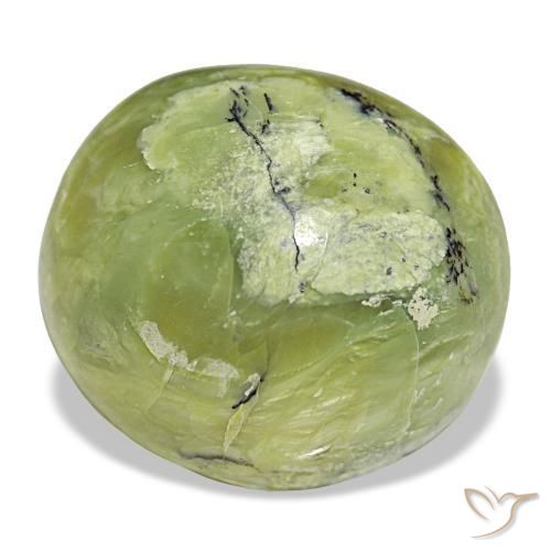 Opale naturale verde da 18,56 ct, taglio ovale, opaco
