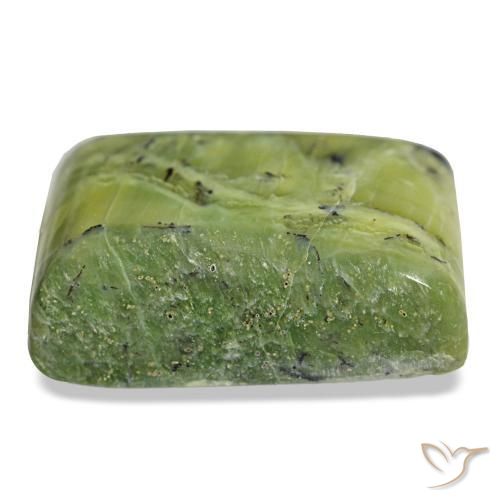 Opale naturale verde da 31,09 ct, baguette, opaco