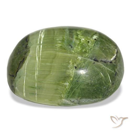 Opale naturale verde da 32,39 ct, taglio a cuscino, opaco