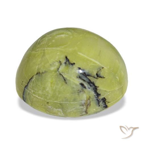 Opale naturale verde da 7,23 ct, taglio ovale, opaco