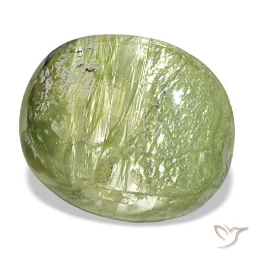 Opale naturale verde da 25,50 ct, taglio ovale, opaco