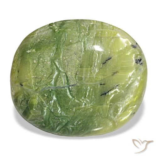 Opale naturale verde da 18,12 ct, taglio ovale, opaco