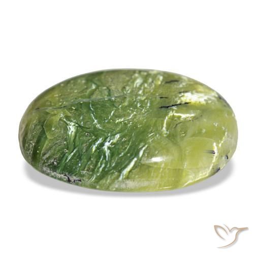 Opale naturale verde da 18,12 ct, taglio ovale, opaco