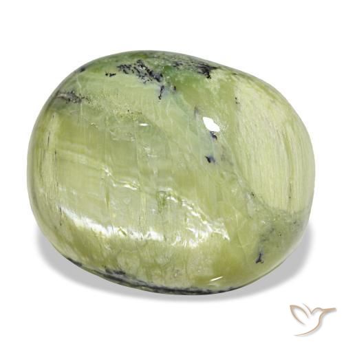 Opale naturale verde da 41,82 ct, taglio ovale, opaco