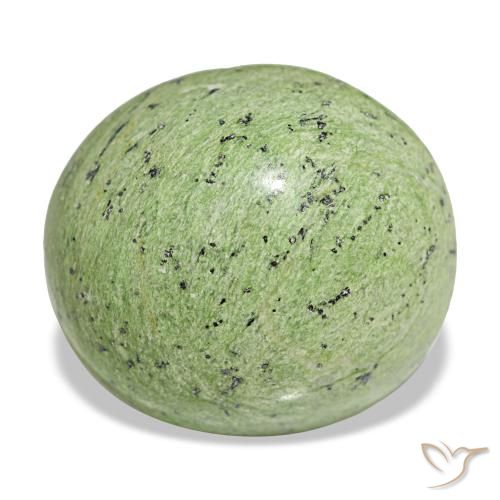 Opale naturale verde da 15,15 ct, taglio ovale, opaco