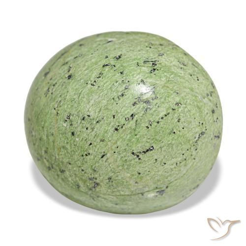 Opale naturale verde da 15,15 ct, taglio ovale, opaco