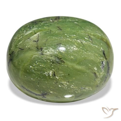 Opale naturale verde da 79,00 ct, taglio ovale, opaco