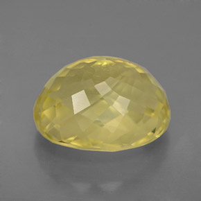 Ortoclasio naturale giallo da 6,59 ct, taglio ovale, VVS-VS