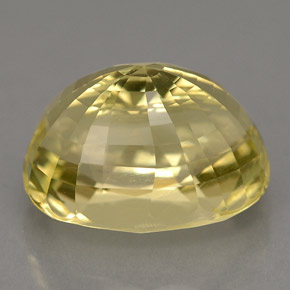 Ortoclasio naturale giallo da 6,60 ct, taglio ovale, VS