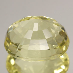 Ortoclasio naturale giallo da 4,56 ct, taglio ovale, VS