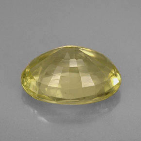 Ortoclasio naturale giallo da 4,42 ct, taglio ovale, VS