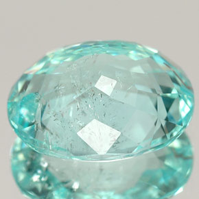 Tormalina paraíba naturale verde da 4,54 ct, taglio ovale, SI