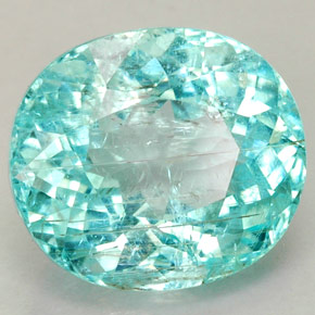 Tormalina paraíba naturale blu da 3,34 ct, taglio ovale, SI-I1