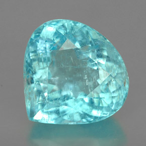 Tormalina paraíba naturale blu da 5,87 ct, taglio a pera, I1