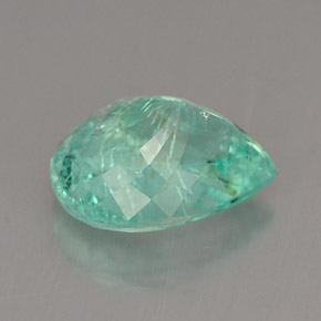 Tormalina paraíba naturale verde da 3,31 ct, taglio a pera, SI