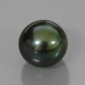 Perla naturale verde da 4,56 ct, sfera / palla, opaco