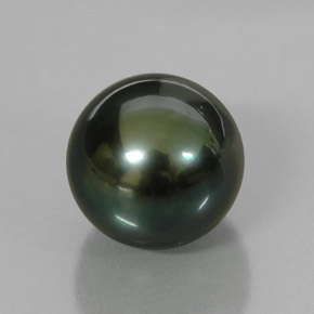 Perla naturale verde da 4,66 ct, sfera / palla, opaco