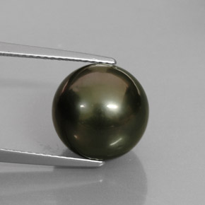 Perla naturale multicolore da 10,43 ct, sfera / palla, opaco