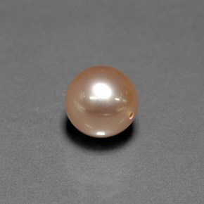 Perla Rosa naturale da 4.69 ct, Sfera, Opaco