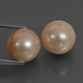 Perla naturale rosa da  ct, sfera / palla, opaco