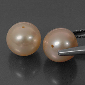 Perla naturale rosa da  ct, sfera / palla, opaco