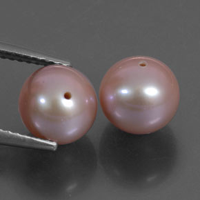 Perla naturale rosa da  ct, sfera / palla, opaco