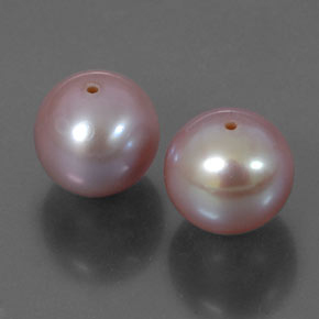 Perla naturale rosa da 6,43 ct, sfera / palla, opaco