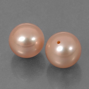 Perla naturale rosa da  ct, sfera / palla, opaco