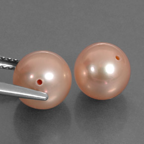 Perla naturale rosa da  ct, sfera / palla, opaco