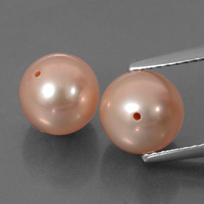 Perla naturale rosa da  ct, sfera / palla, opaco