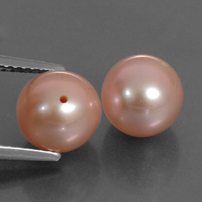 Perla naturale rosa da  ct, sfera / palla, opaco
