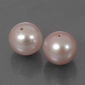 Perla naturale rosa da 6,28 ct, sfera / palla, opaco