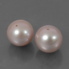 Perla naturale rosa da 6,01 ct, sfera / palla, opaco