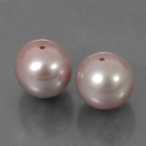 Perla naturale rosa da 6,62 ct, sfera / palla, opaco