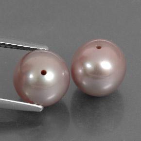 Perla naturale rosa da 6,62 ct, sfera / palla, opaco